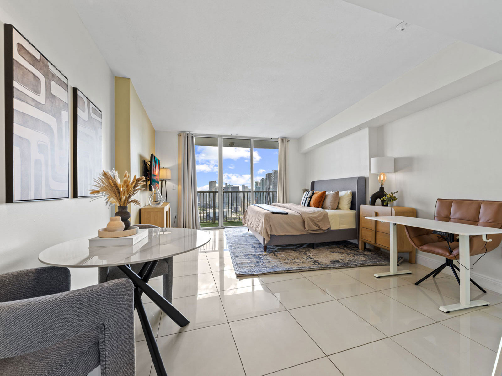 Bright studio interior in Opera Tower PH1 Unit 5208